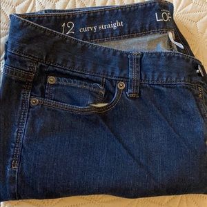 Ann Taylor Loft Curvy straight Jeans